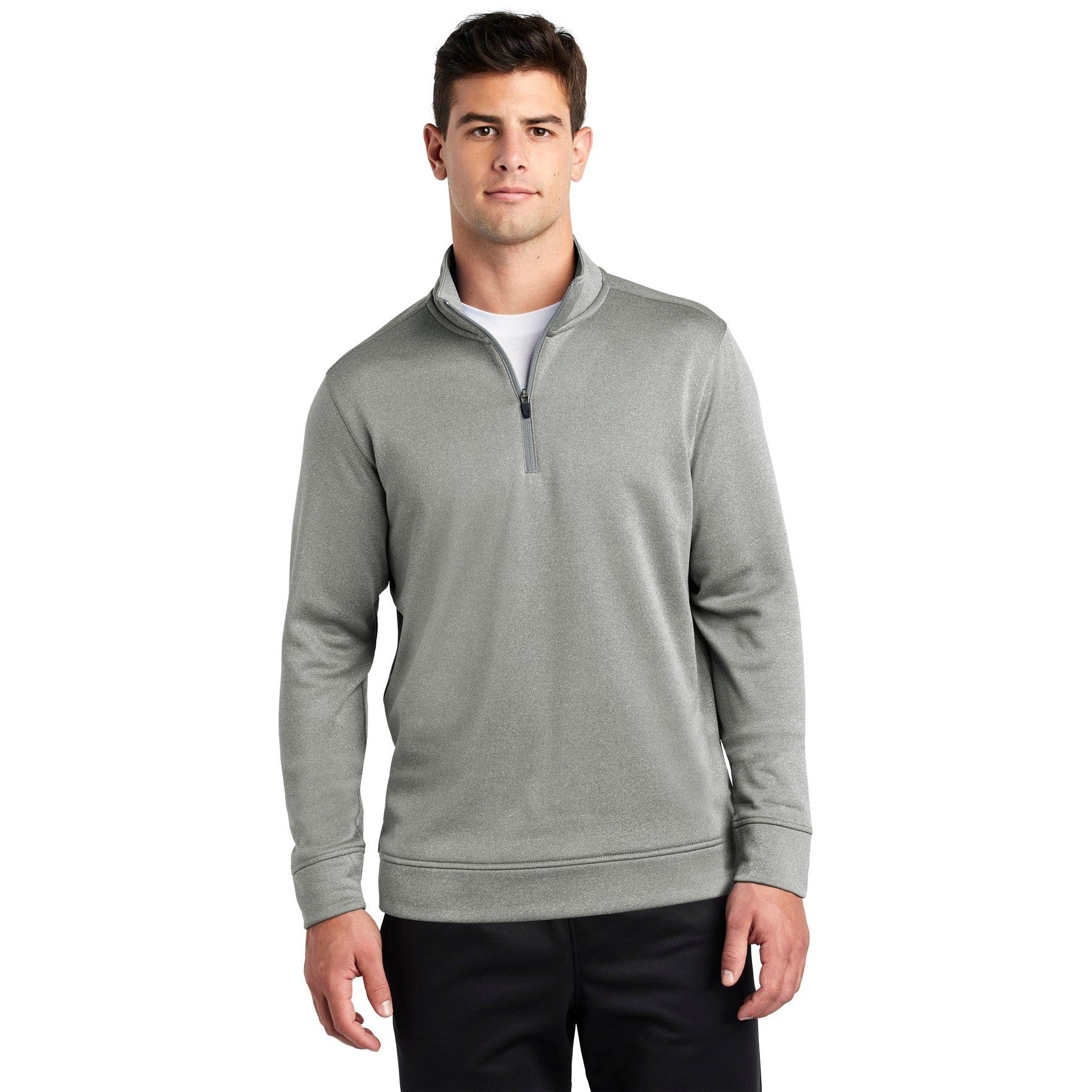 Sport-Tek-Sport-Tek ® PosiCharge ® Sport-Wick ® Heather Fleece 1/4-Zip Pullover. ST263-MedTech-2